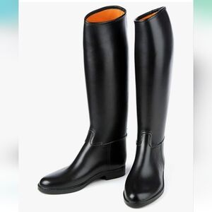 Derby Traditional Style Black Waterproof Lined Muck Boot Womens 4 Western Horses